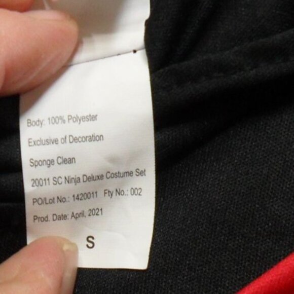 Spooktacular Creations Ninja Warrior Costume With Hood & Tiger Print Kids Size L - Picture 9 of 11